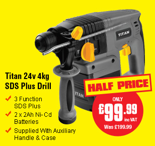 Titan 34v 4kg SDS Plus Drill